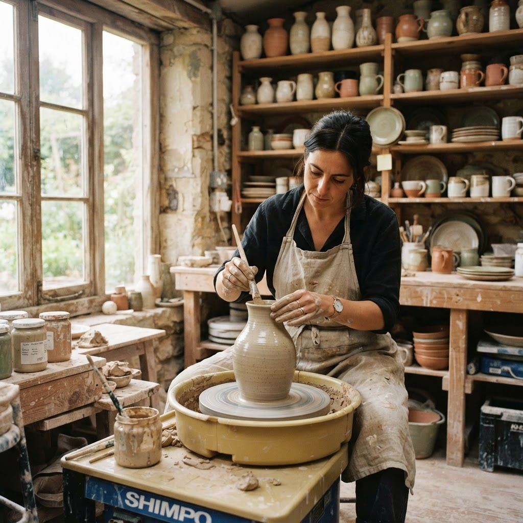 A ceramics studio that AIINSPIRE partners with